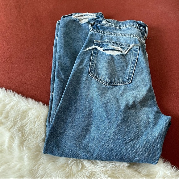 GAP cheeky straight distressed button fly jeans - Picture 5 of 6